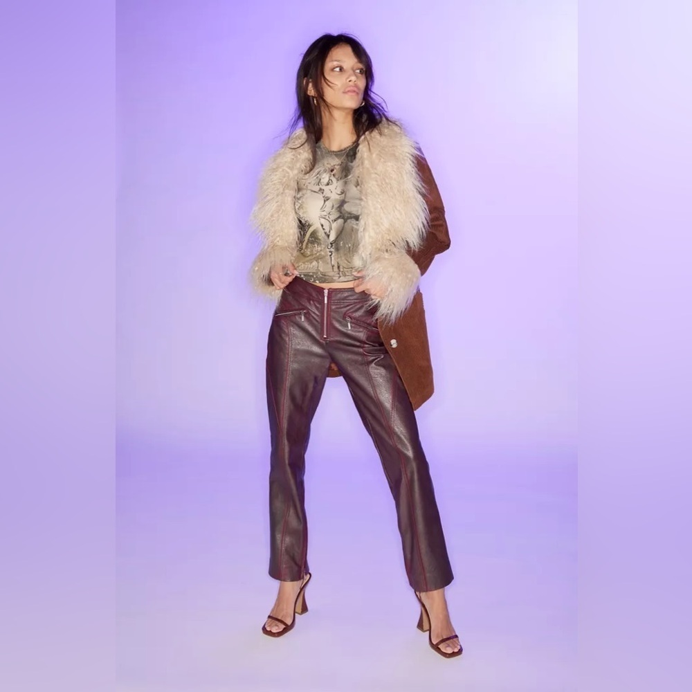 NWT Jaded London Contrast-Trim Graphic Baby Tee - Picture 2 of 4